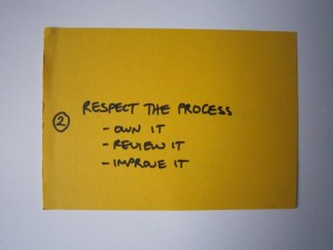 Respect the process