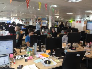 GDS team and their bunting